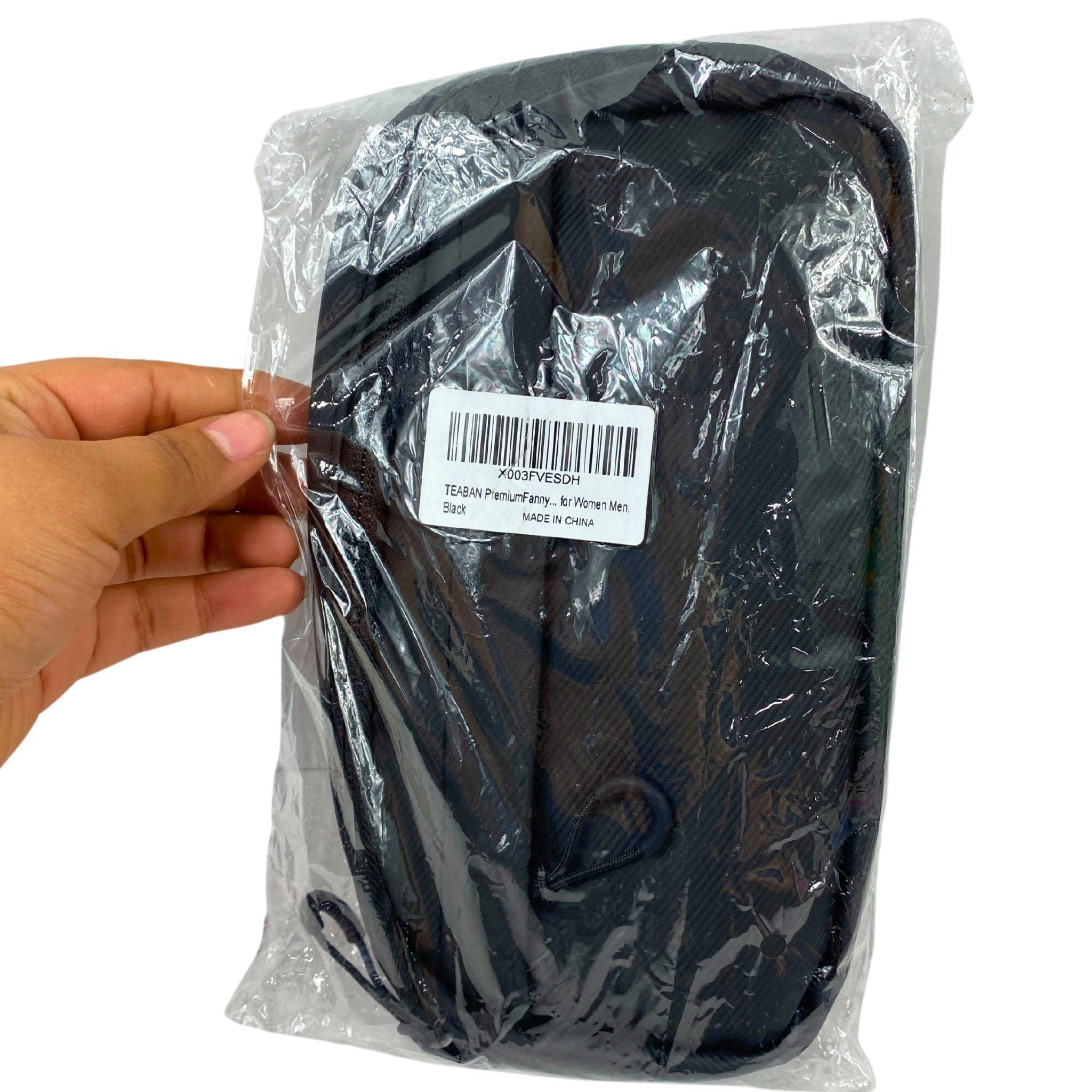 Teaban Waist Pack for Women & Men - Bulk 50 Pcs Black Fanny Packs - Perfect for Travel, Hiking, Concerts & Outdoor Activities