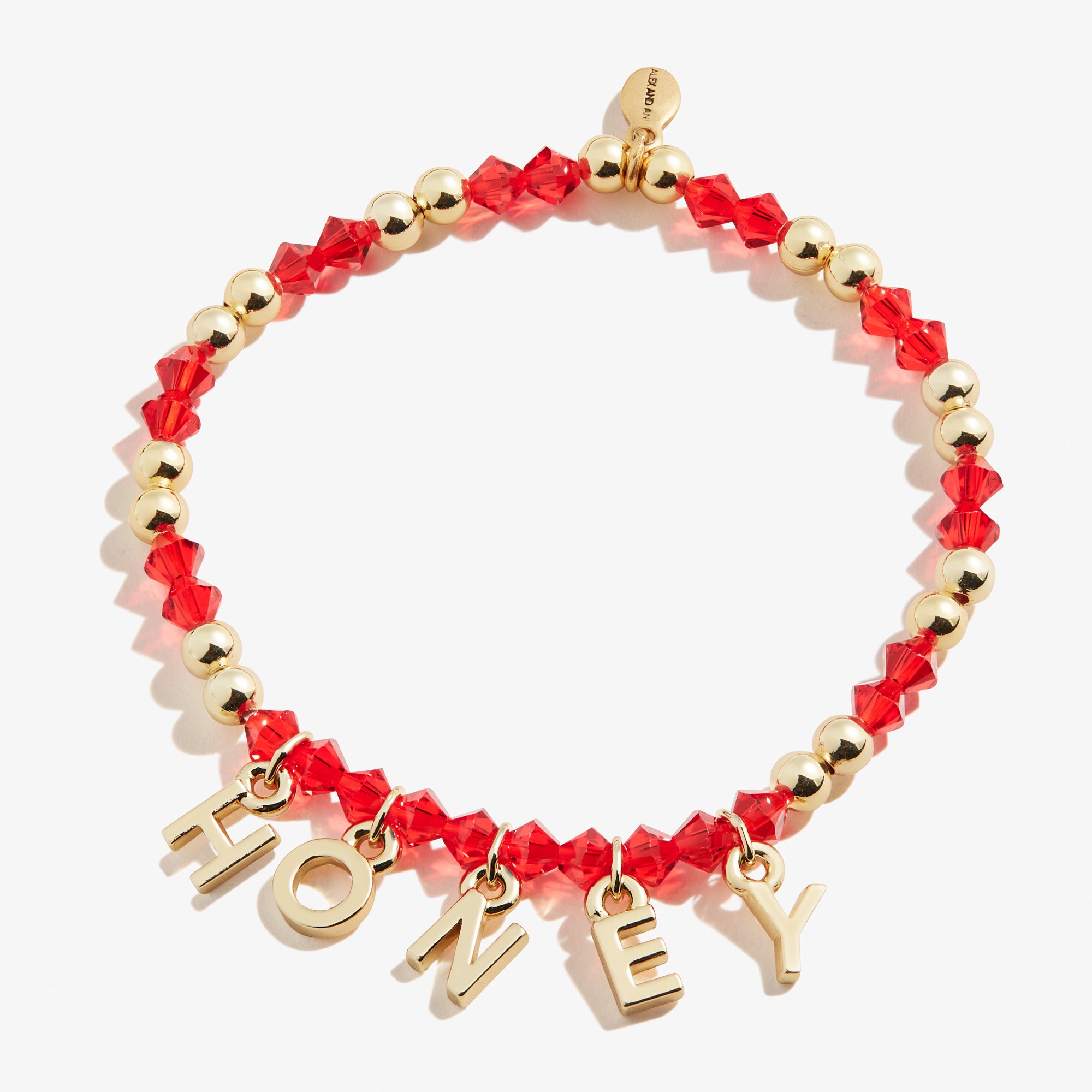 Stretchy Honey Charm Bracelet for Women - Adjustable Beaded Jewelry for Casual Wear & Gift Giving