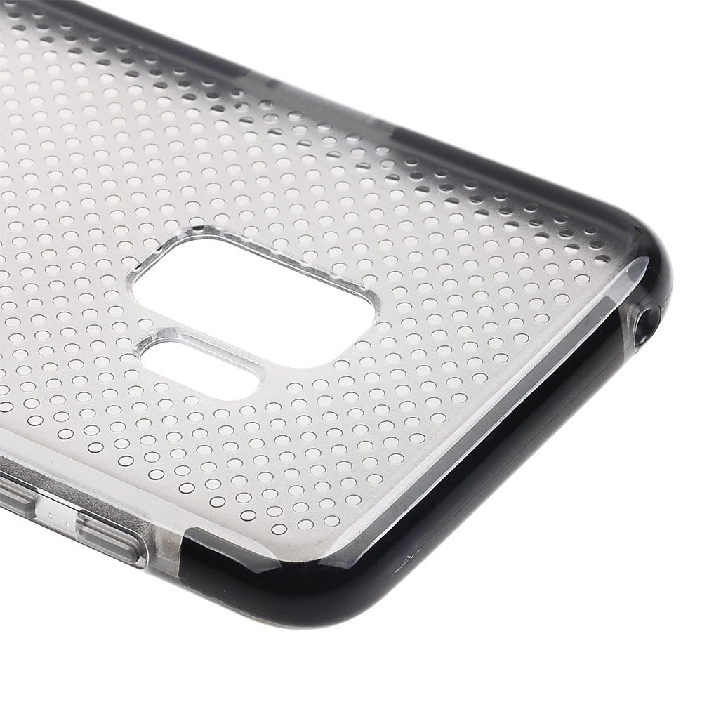 Samsung Galaxy S9 TPU Case - Clear Black Textured for Grip & Protection