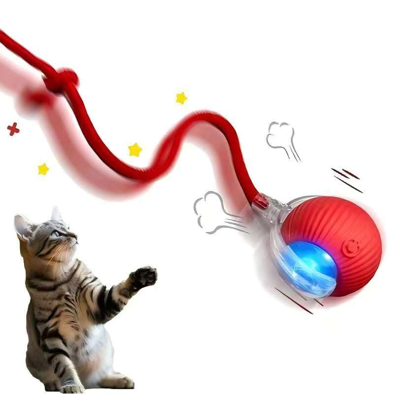 2025 Upgraded Interactive Rolling Cat Toy Ball - 360° Smart Automatic Self-Rolling Pet Toy for Cats & Dogs | Electric Moving Ball for Indoor Kittens & Puppies | Perfect for Playtime, Exercise & Boredom Relief