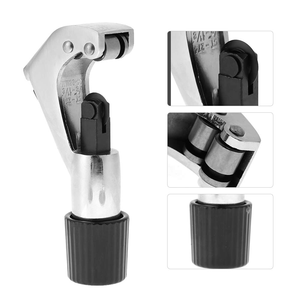 High Precision Roller Tube Cutter 4-28mm with Ball Bearing & Replaceable Blades - Ideal for Cutting Copper, PVC, Stainless Steel Pipes in Plumbing, HVAC, and DIY Projects