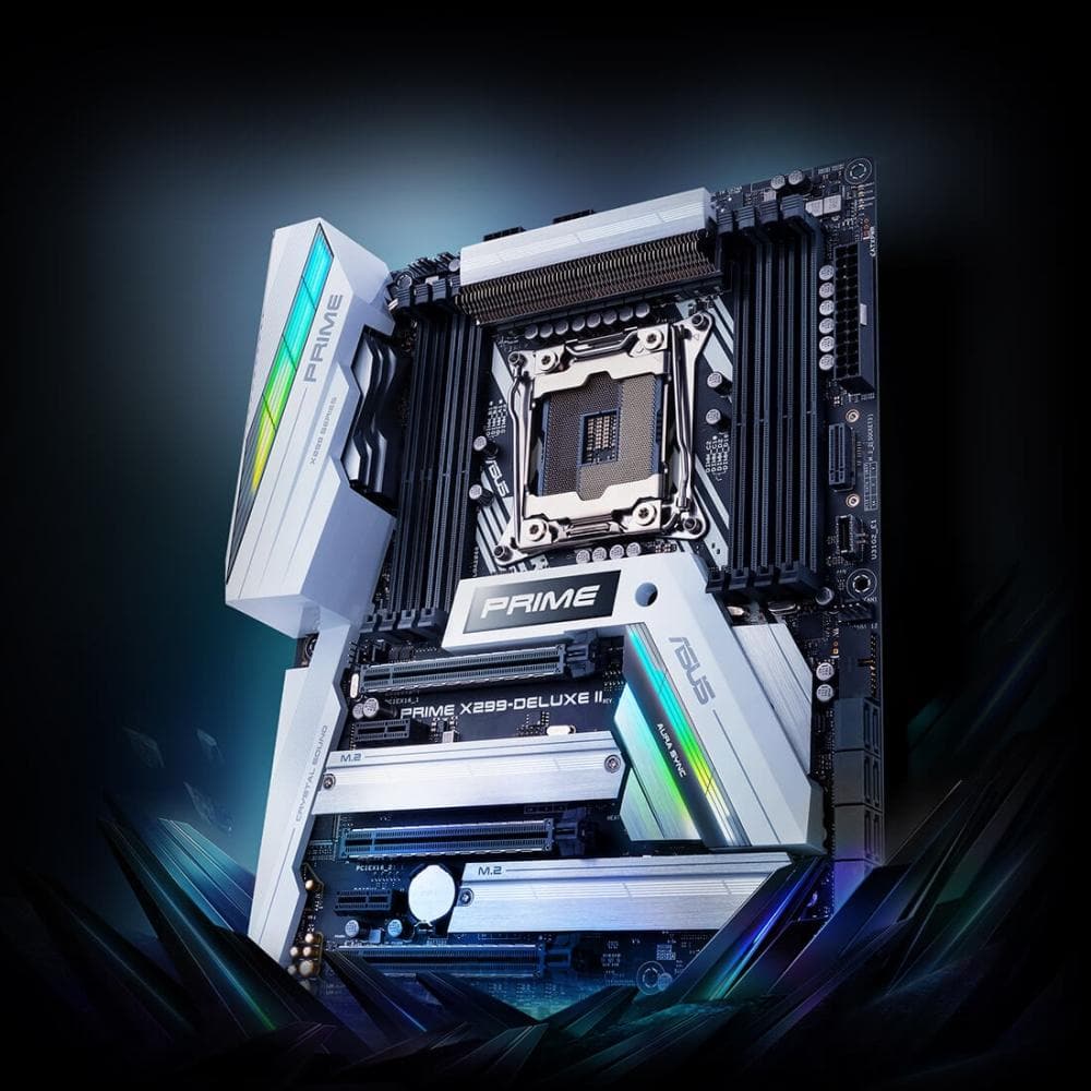 ASUS PRIME X299 DELUXE II Thunderbolt 3 Motherboard - LGA 2066 Socket, ATX Form Factor, 3-Year Warranty - Perfect for High-End Gaming PCs, Workstations, and Content Creation