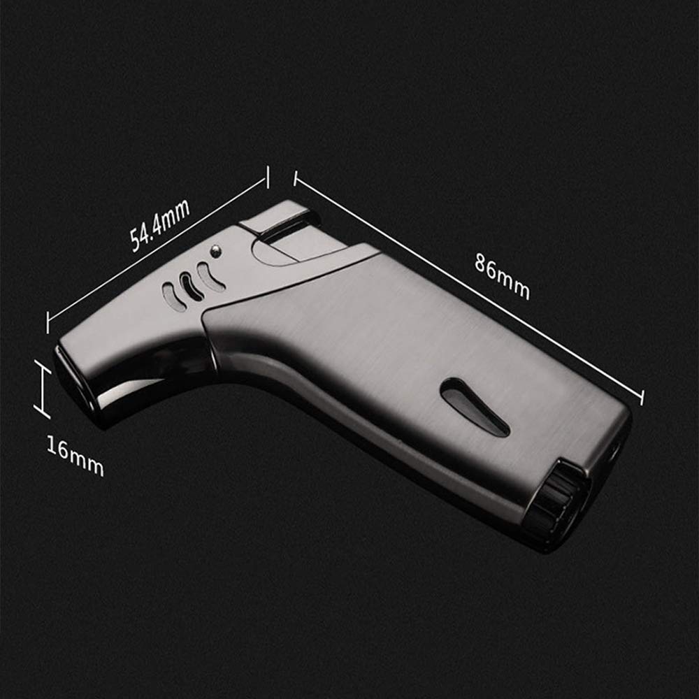 Windproof Butane Turbo Lighter - Refillable Blow Torch for Kitchen & Outdoor