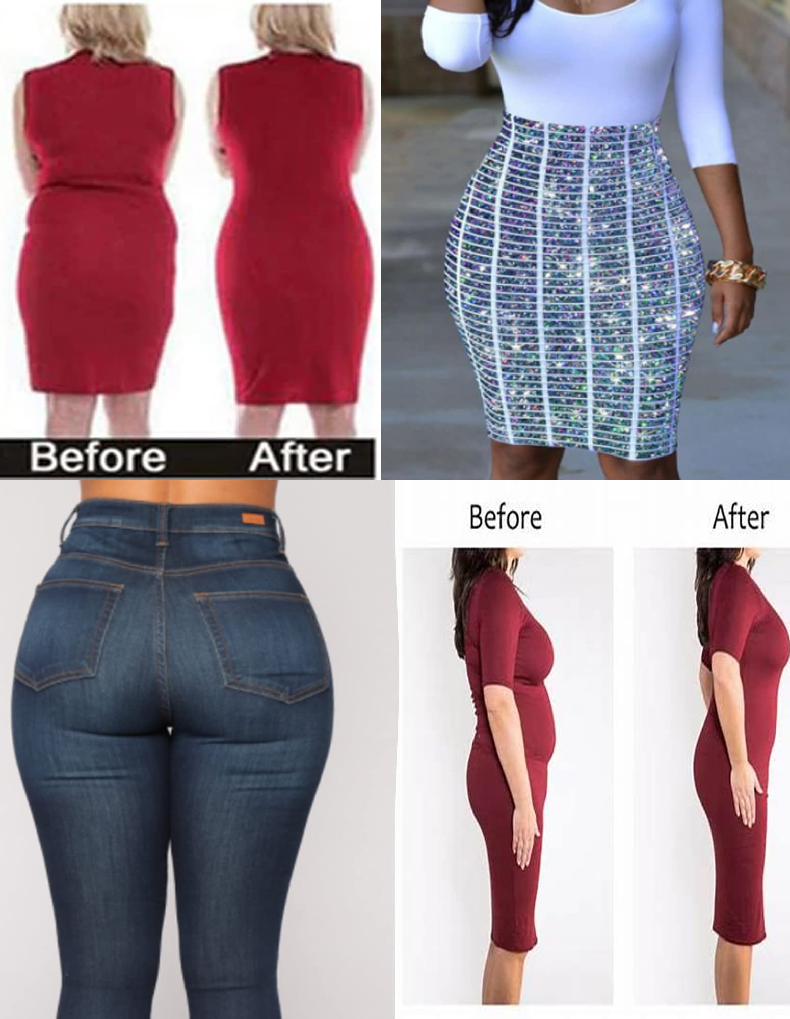 Best Women's Hip Enhancer Shapewear - Butt Shaper Padded Underwear with Tummy Control | Hip Dip Pads & Fake Hips Padding for Curvy Silhouette | Perfect for Bodycon Dresses, Jeans & Special Occasions