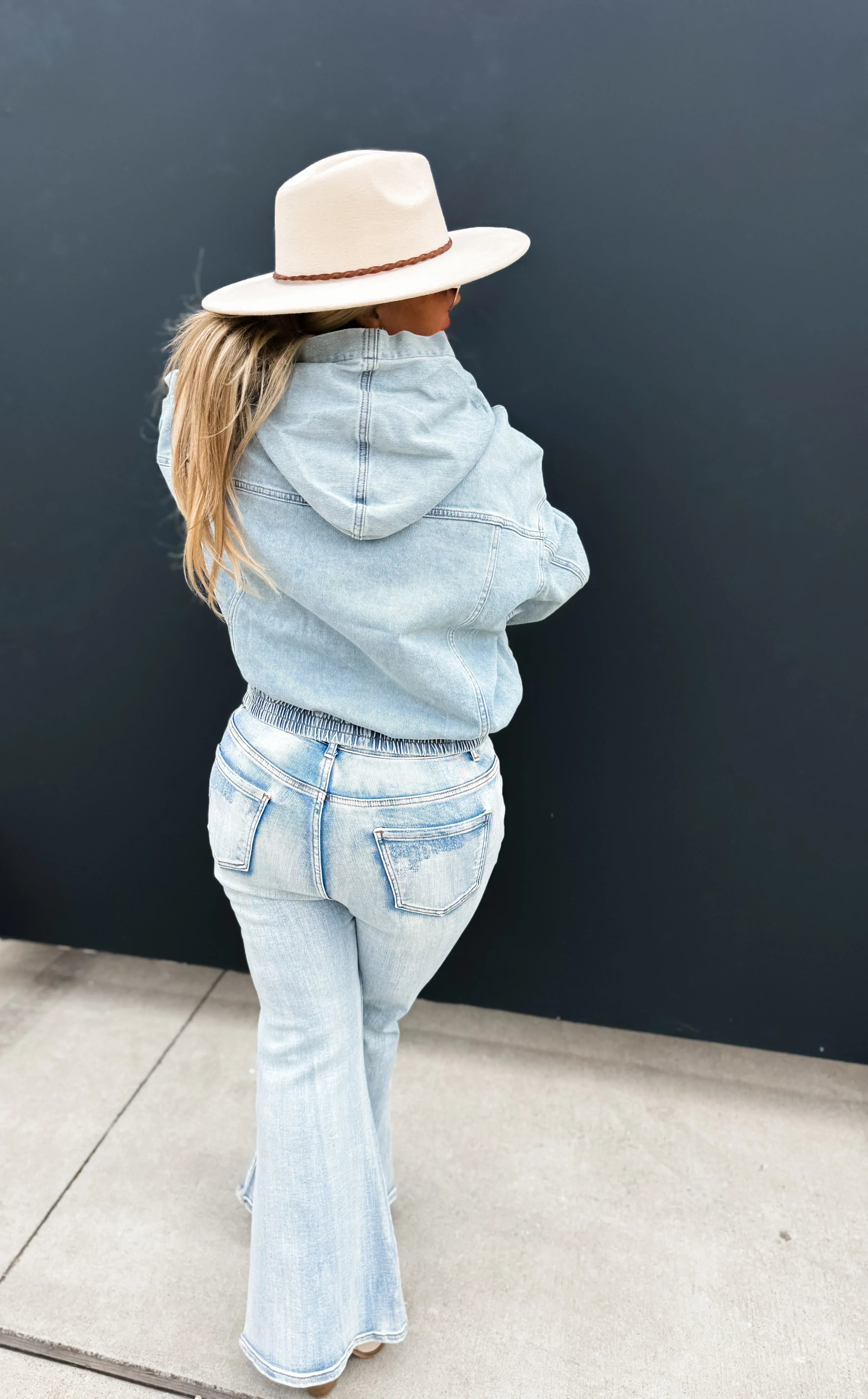 PREORDER: Denim Blues Classic Pullover Hoodie for Men & Women - Comfortable Casual Wear for Everyday Outfits, Street Style, and Outdoor Activities