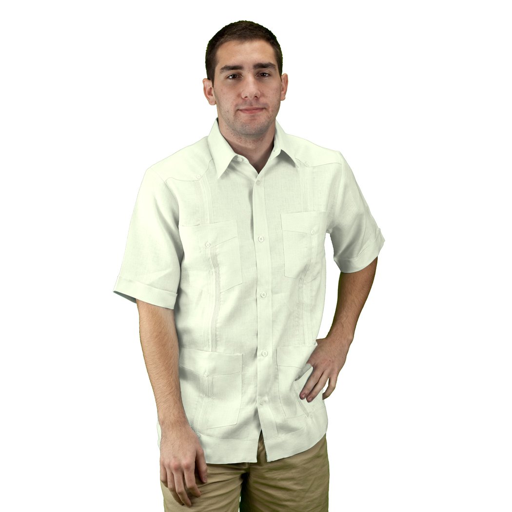 Authentic Cuban Guayabera Shirt for Men | Premium Linen Summer Shirt | Casual & Formal Wear | Perfect for Weddings, Beach Vacations & Tropical Events