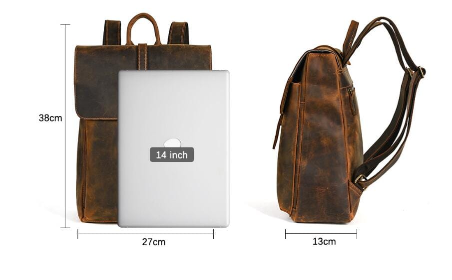 Handmade Women's Leather Backpack Purse - Stylish & Durable for Work, Travel & Everyday Use
