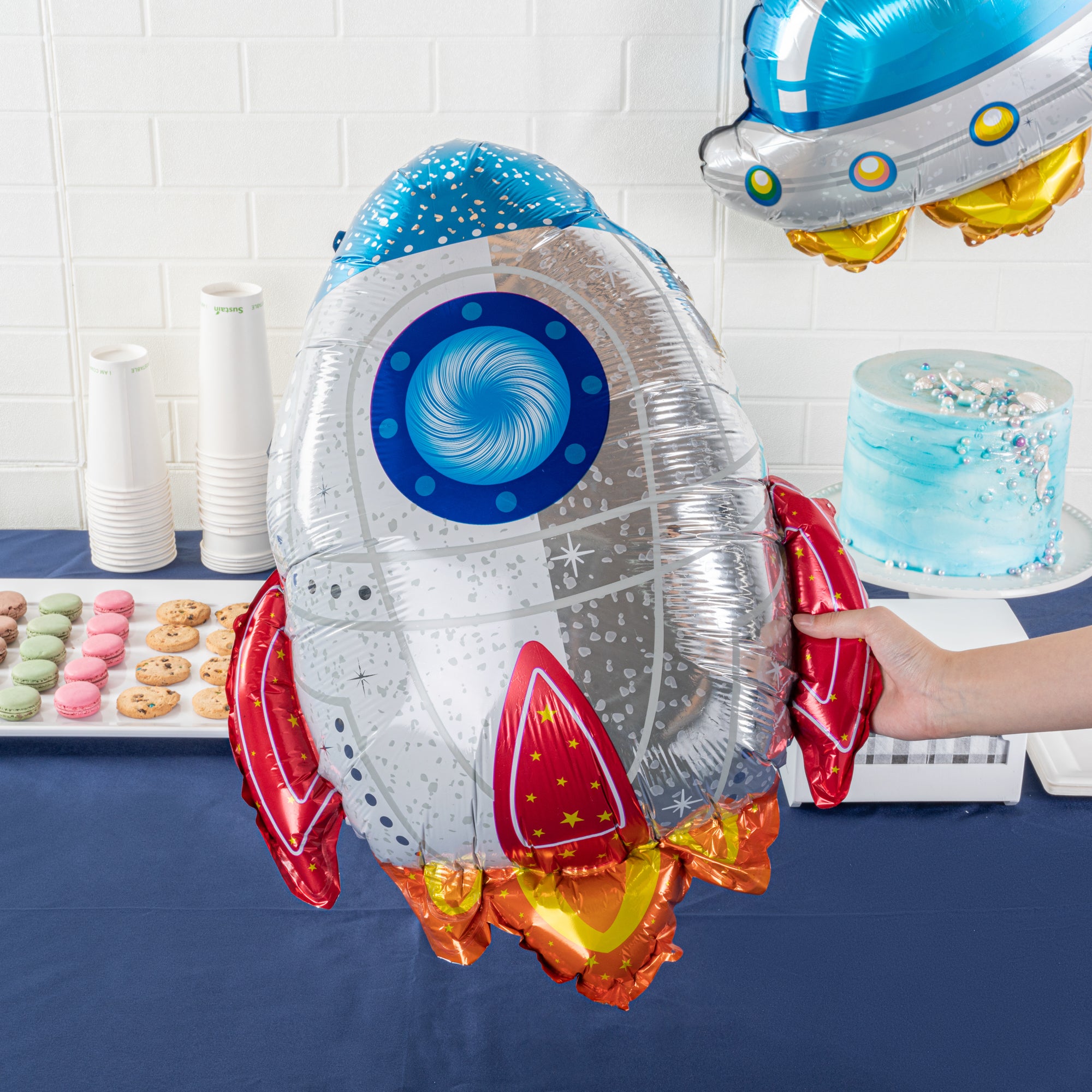 Balloonify Mylar 3-Piece Space Balloon Set - 1 Count Box | Perfect for Birthday Parties, Baby Showers & Space-Themed Events