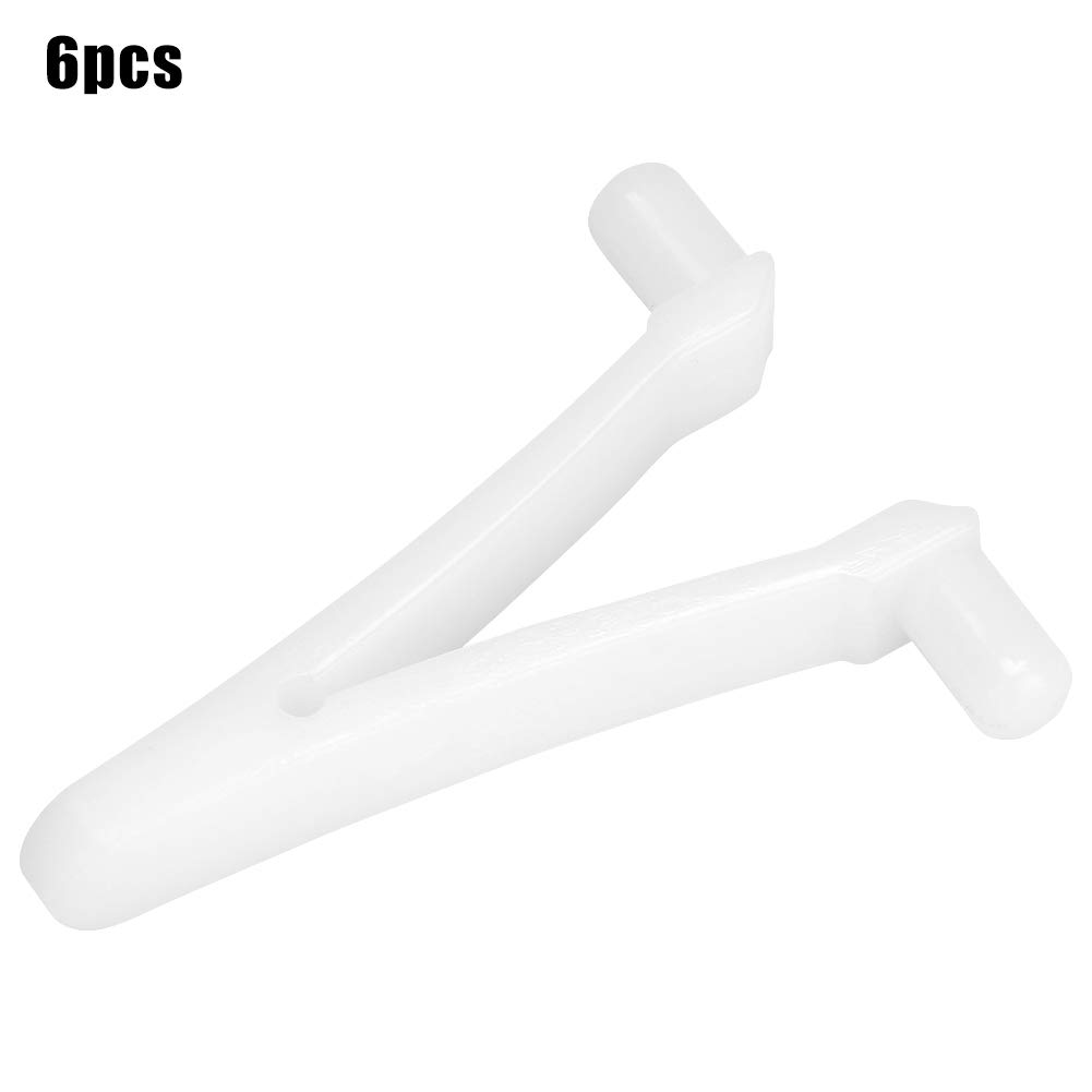 **Ymiko 6-Pack Pool Pole Butterfly V Clips – Heavy-Duty Plastic Clips for Pool Brush, Leaf Rake & Skimmer Vacuum Head – Secure Attachment for Pool Cleaning Tools – Ideal for In-Ground & Above-Ground Pools**    *(Perfect for attaching pool brushes, skimmers, and leaf nets during seasonal maintenance or routine cleaning.)*
