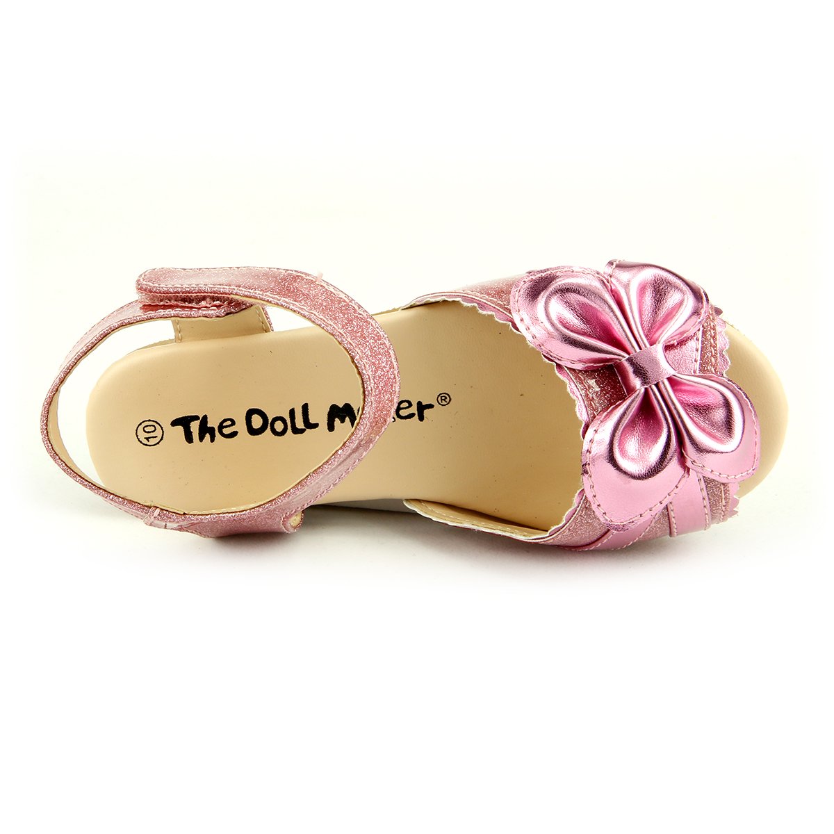 The Doll Maker Metallic Pink Open Toe Sandals - Women's Fashion Summer Casual Shoes for Beach, Party & Outdoor Wear