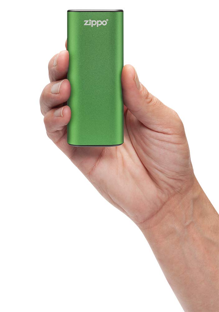 Zippo Silver HeatBank 6 Rechargeable Hand Warmer - Portable Pocket Warmer for Outdoor Activities, Camping, Hiking & Winter Sports