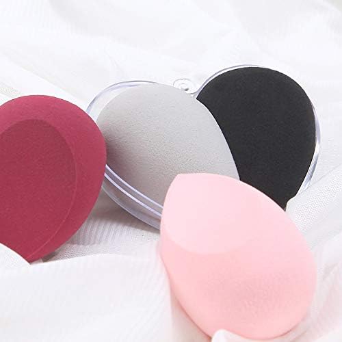 ELIIOUS Heart Shape Makeup Sponge Set - Foundation Blender Beauty Sponge for Liquid, Cream & Powder - Flawless Face Makeup Application - Perfect for Daily Makeup, Contouring & Professional Use