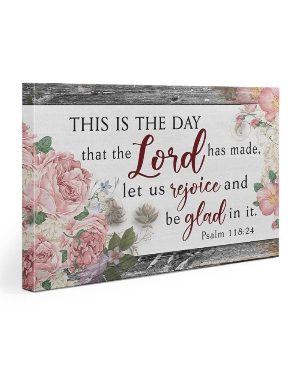 Jesus Wall Art - 'This Is The Day The Lord Has Made' Inspirational Christian Canvas Print for Home & Church Decor | Meaningful Religious Gift Idea