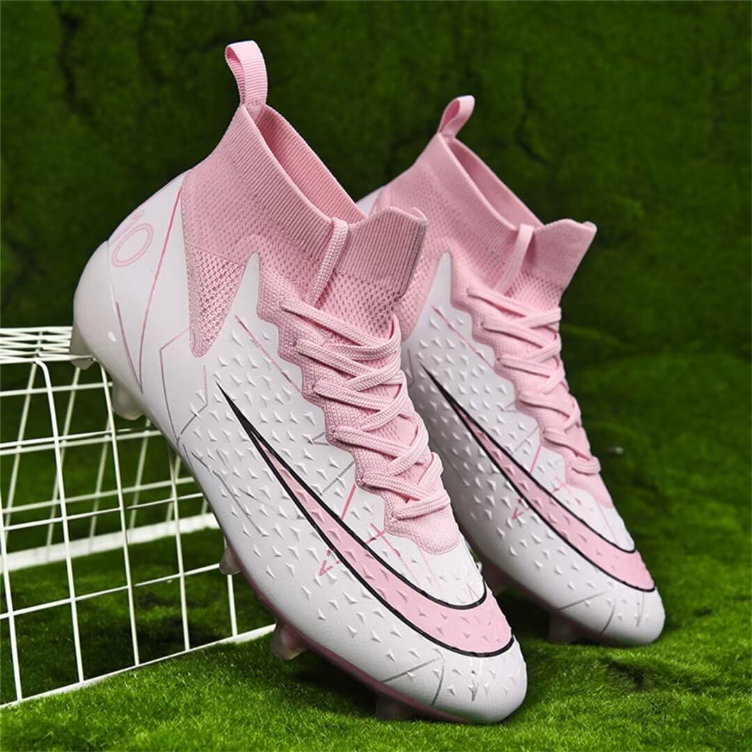 Men's & Women's Soccer Cleats - High Top Ankle Football Boots for Outdoor Training & Professional Matches | Perfect for Grass, Turf & Field Play