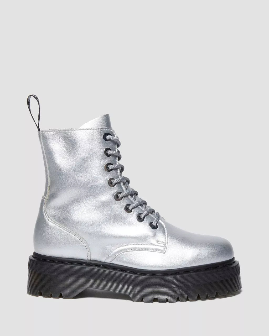 Dr. Martens Jadon Metallic Leather Platform Boots for Women - Chunky Heel, Punk Style, Comfortable & Durable - Perfect for Concerts, Festivals & Streetwear Fashion