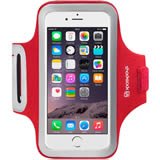 Apple iPhone 7 Reflective Sports Armband Case - Adjustable Running Armband Holder for iPhone 7 (Red) | Perfect for Jogging, Gym Workouts & Outdoor Activities