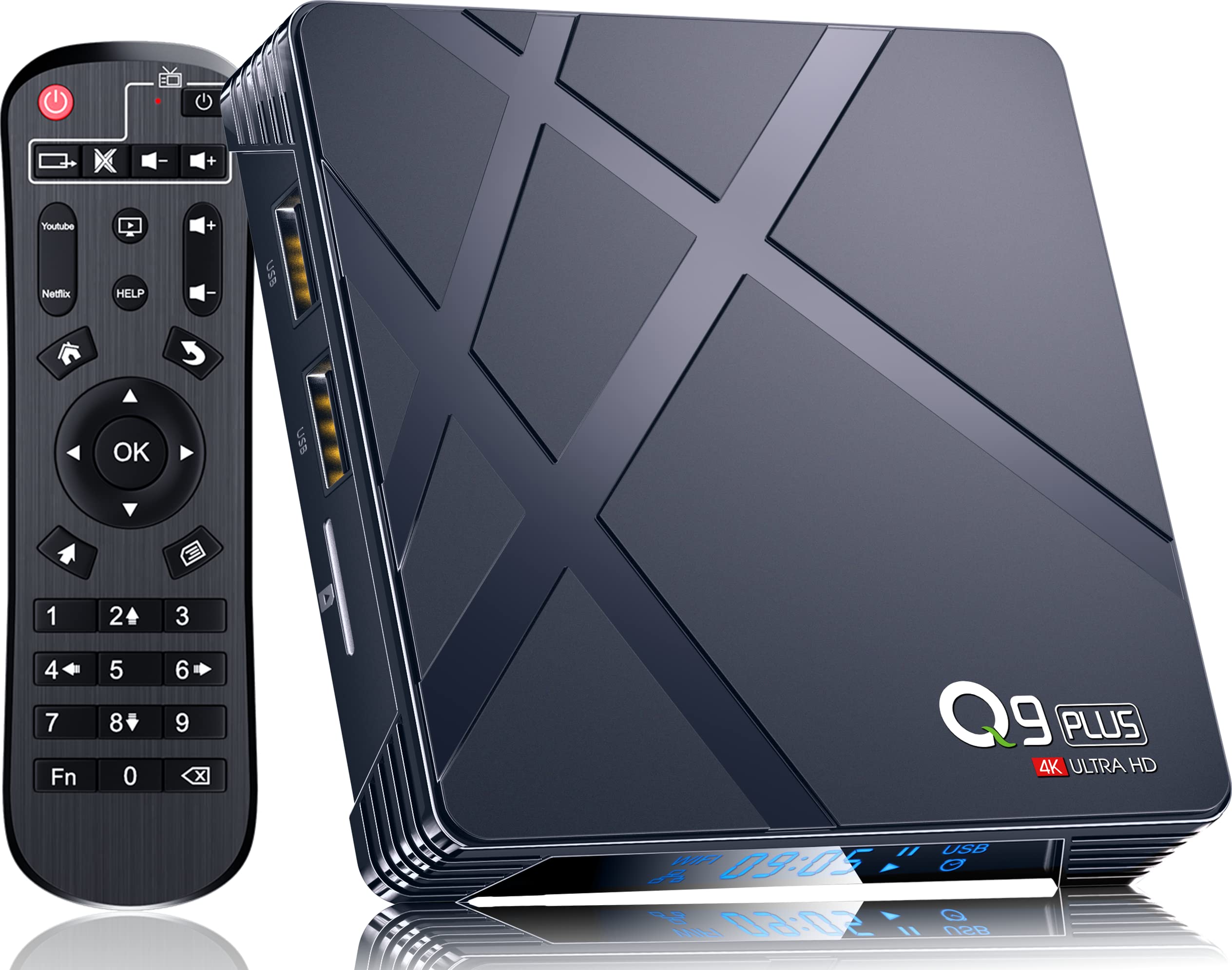 Android 11 TV Box 4GB RAM 64GB ROM - RK3318 Quad-Core 64-Bit Dual WiFi (2.4GHz/5GHz) Bluetooth 5.0 USB 3.0 6K HDR Streaming Media Player - Perfect for Netflix, YouTube, Kodi & Home Entertainment