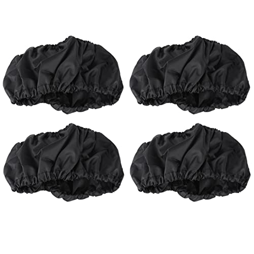4-Pack Baby Stroller Wheel Covers - Dustproof Stroller Wheel Protectors for Infants & Toddlers - Universal Fit Black (Small) - Perfect for Outdoor Walks, Park Visits, and Travel Protection