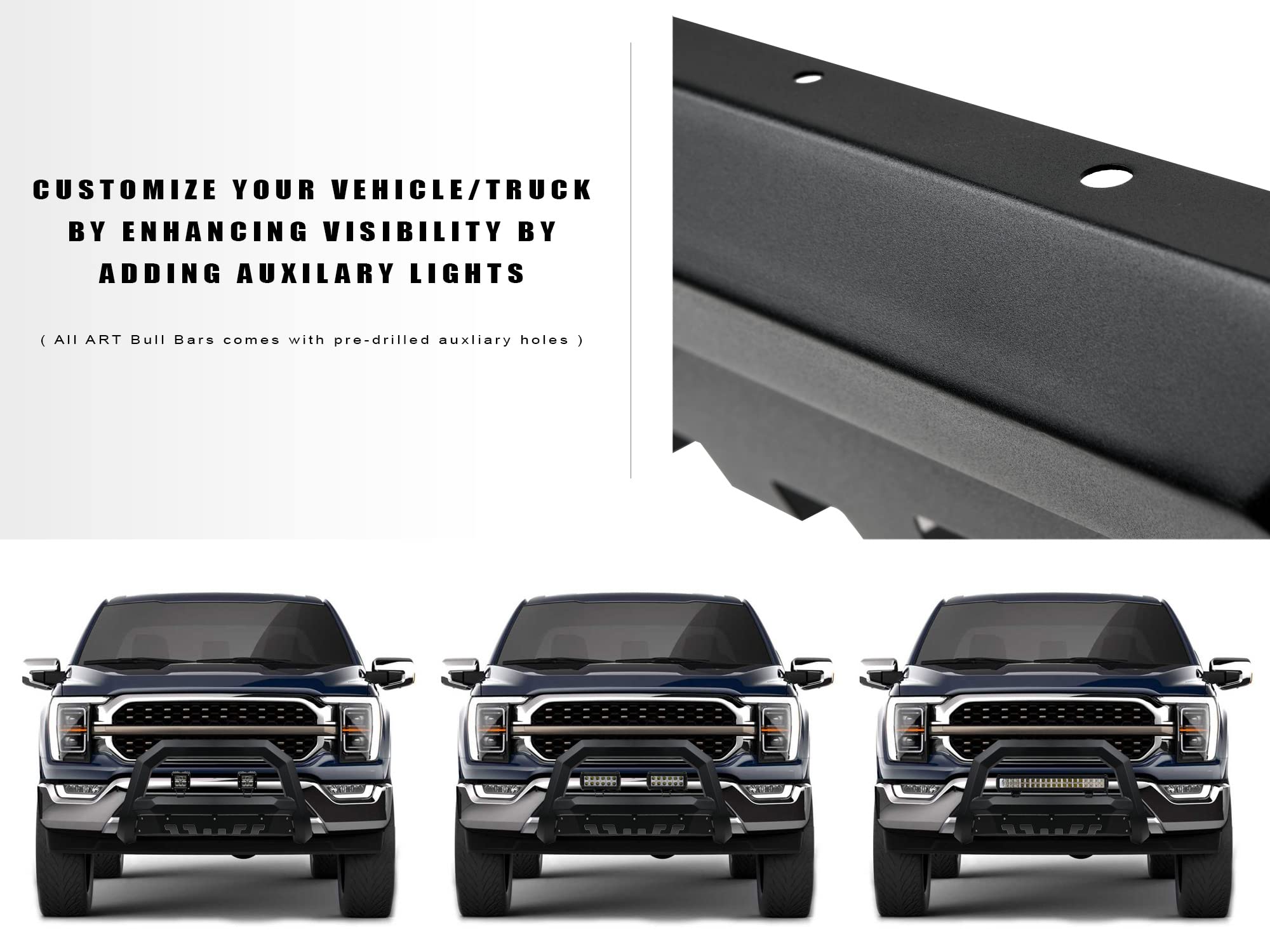 Armordillo 8712443 Rayden Series Bull Bar - Matte Black Heavy Duty Front Bumper Guard for 2018-2024 Jeep Wrangler JL & 2020-2024 Jeep Gladiator JT | Off-Road Protection & Stylish Upgrade