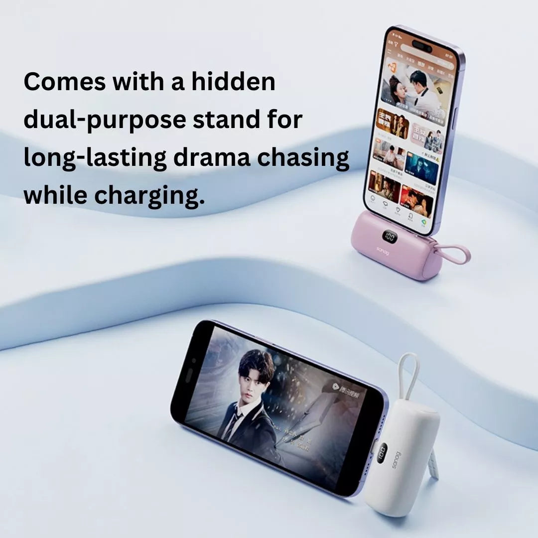 Sanag K20 Pro Fast Charging 10000mAh Portable Power Bank - High-Speed USB-C Charging for iPhone, Samsung, Android Phones - Perfect for Travel, Camping, and Emergency Backup
