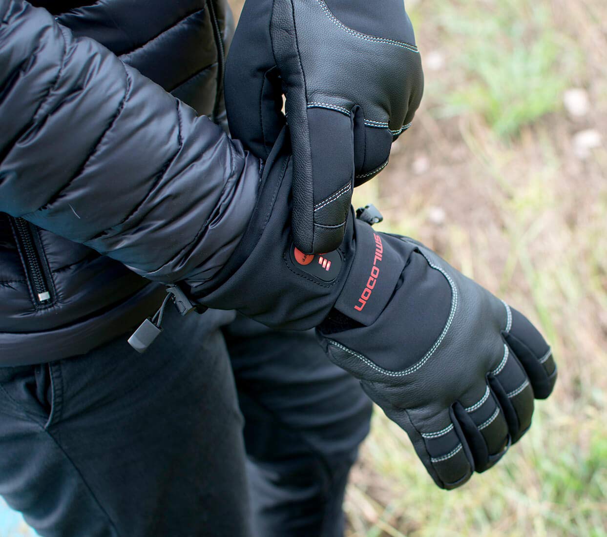 Smilodon Rechargeable Battery Heated Gloves for Men & Women - Electric Warming Winter Gloves for Skiing, Snowboarding, Hiking & Outdoor Activities