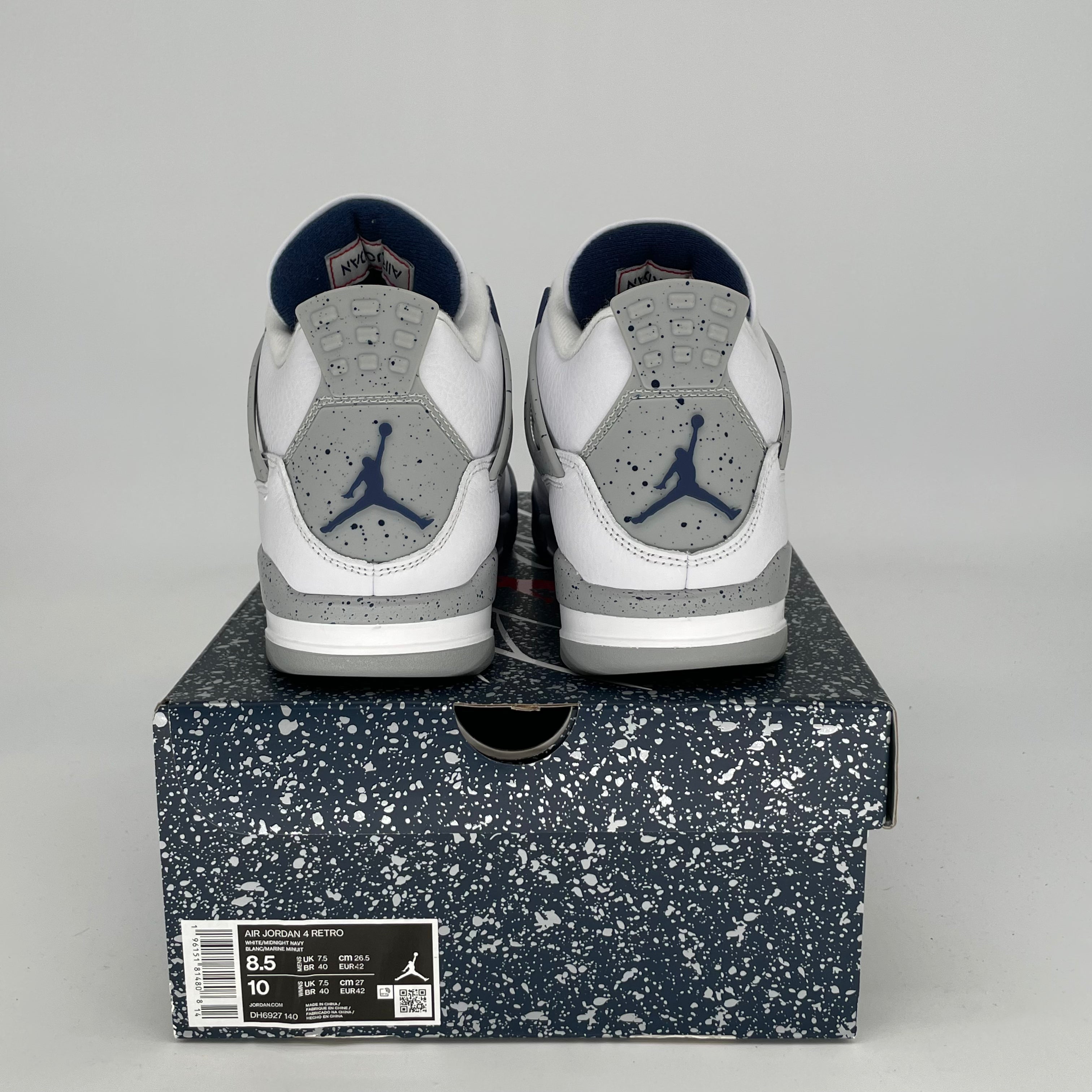 AIR JORDAN 4 Retro Midnight Navy Men's Basketball Shoes Size 8.5/10W - DH6927-140 | Authentic Sneakers for Streetwear & Casual Outfits