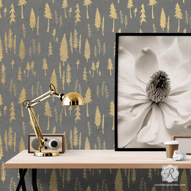 Timberland Bonnie Christine Wall Stencil - DIY Home Decor, Reusable Painting Template for Walls, Furniture & Crafts - Perfect for Bedroom, Nursery, Living Room Makeovers
