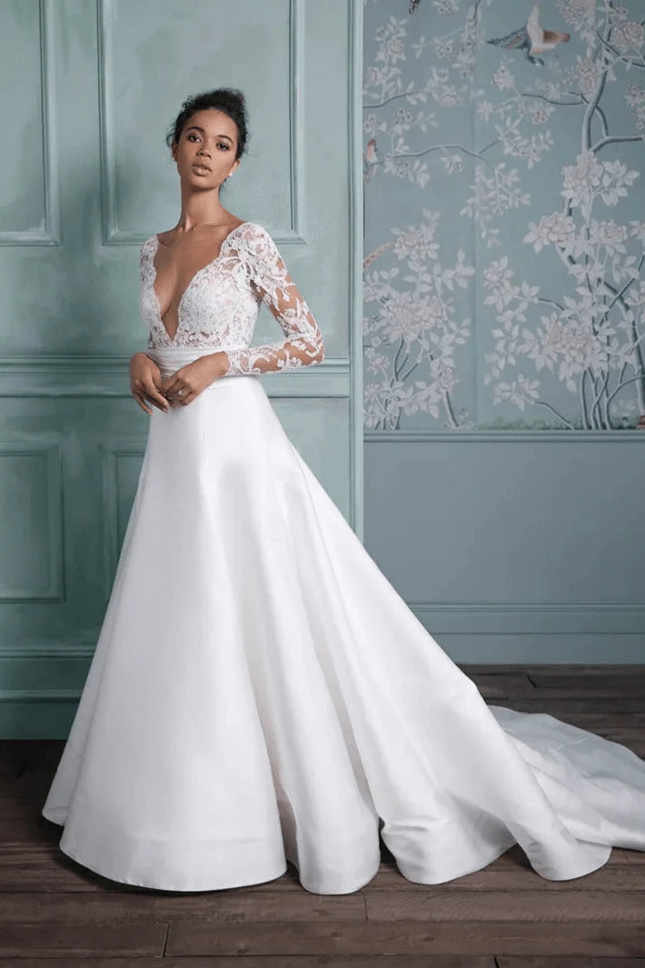 Anne Barge Danbury Wedding Dress - Size 12 | Elegant Bridal Gown for Church Ceremony & Formal Reception