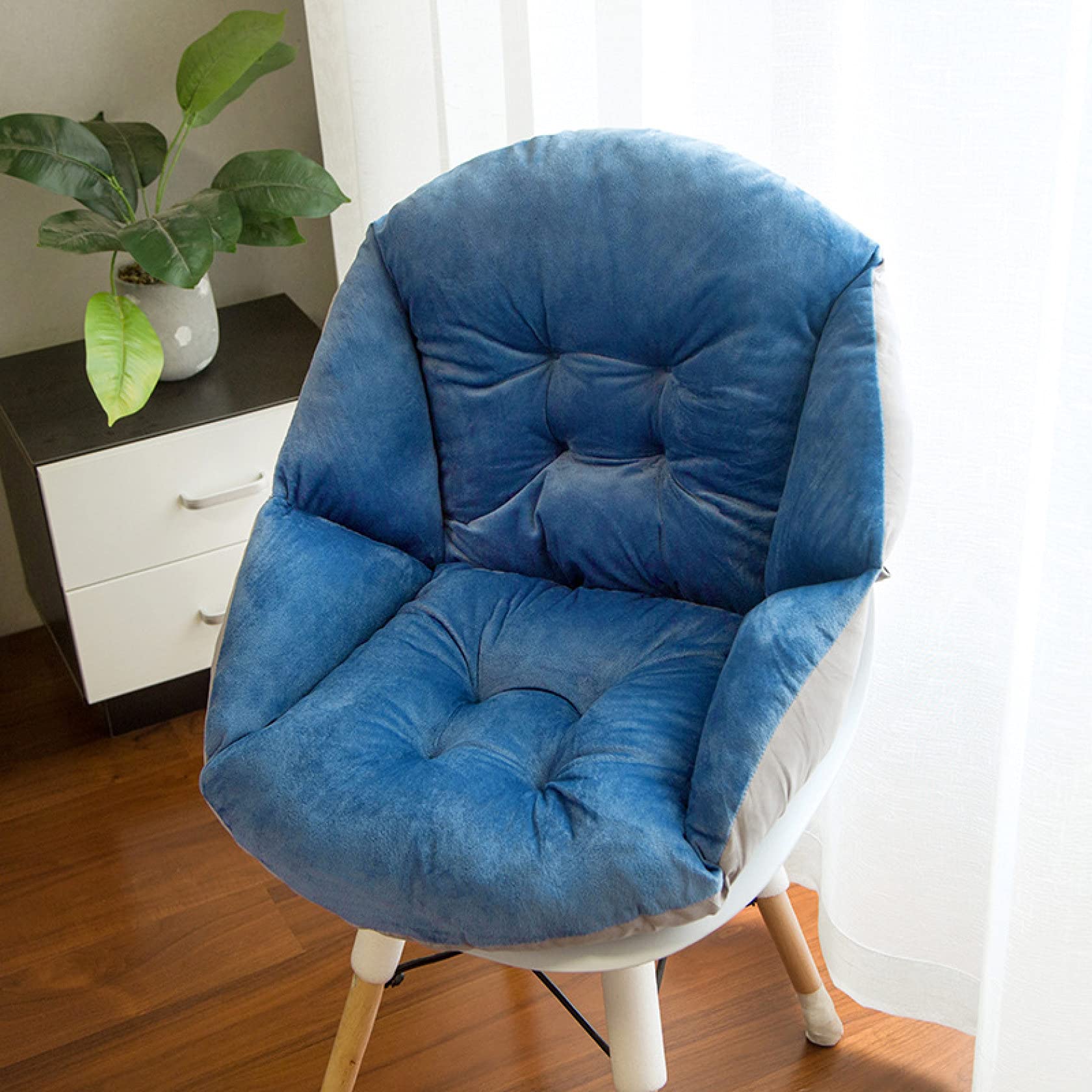 Thick Plush Chair Cushion for Dining, Patio & Office Chairs - Durable Seat Pad for Comfortable Sitting at Home, Work or Outdoor Use