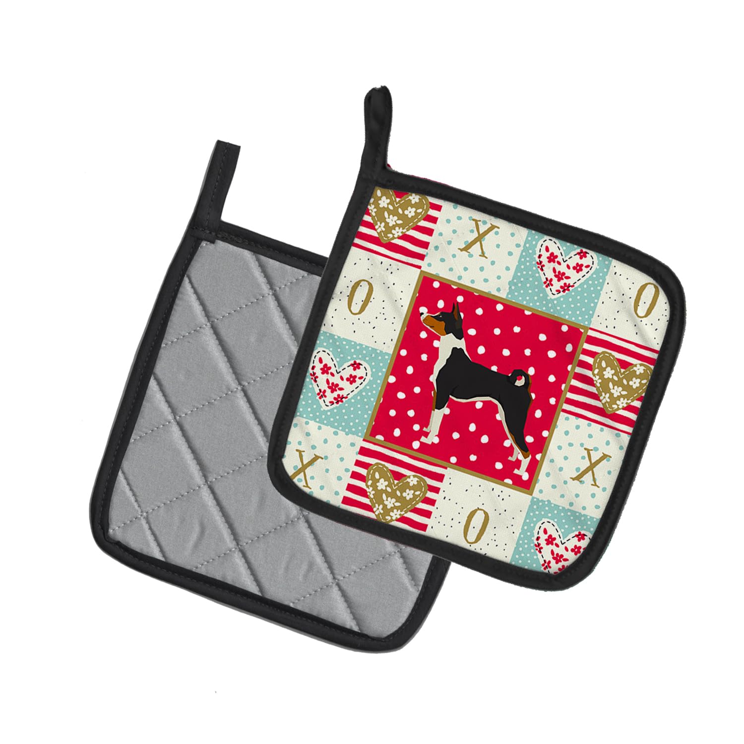 Basenji Love Heat Resistant Pot Holders Set of 2 - 7.5