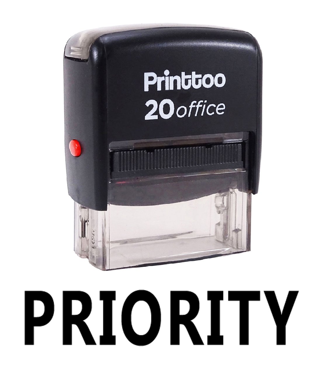Custom Self-Inking Rubber Stamp for Office & Business - Printtoo Priority Stamp (Black) - Perfect for Documents, Mail, Certificates & Paperwork
