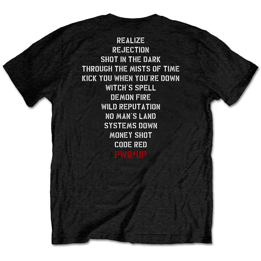 AC/DC Band Official Dark Stage Tour T-Shirt with Tracklist - Vintage Rock Music Merchandise for Concerts & Casual Wear