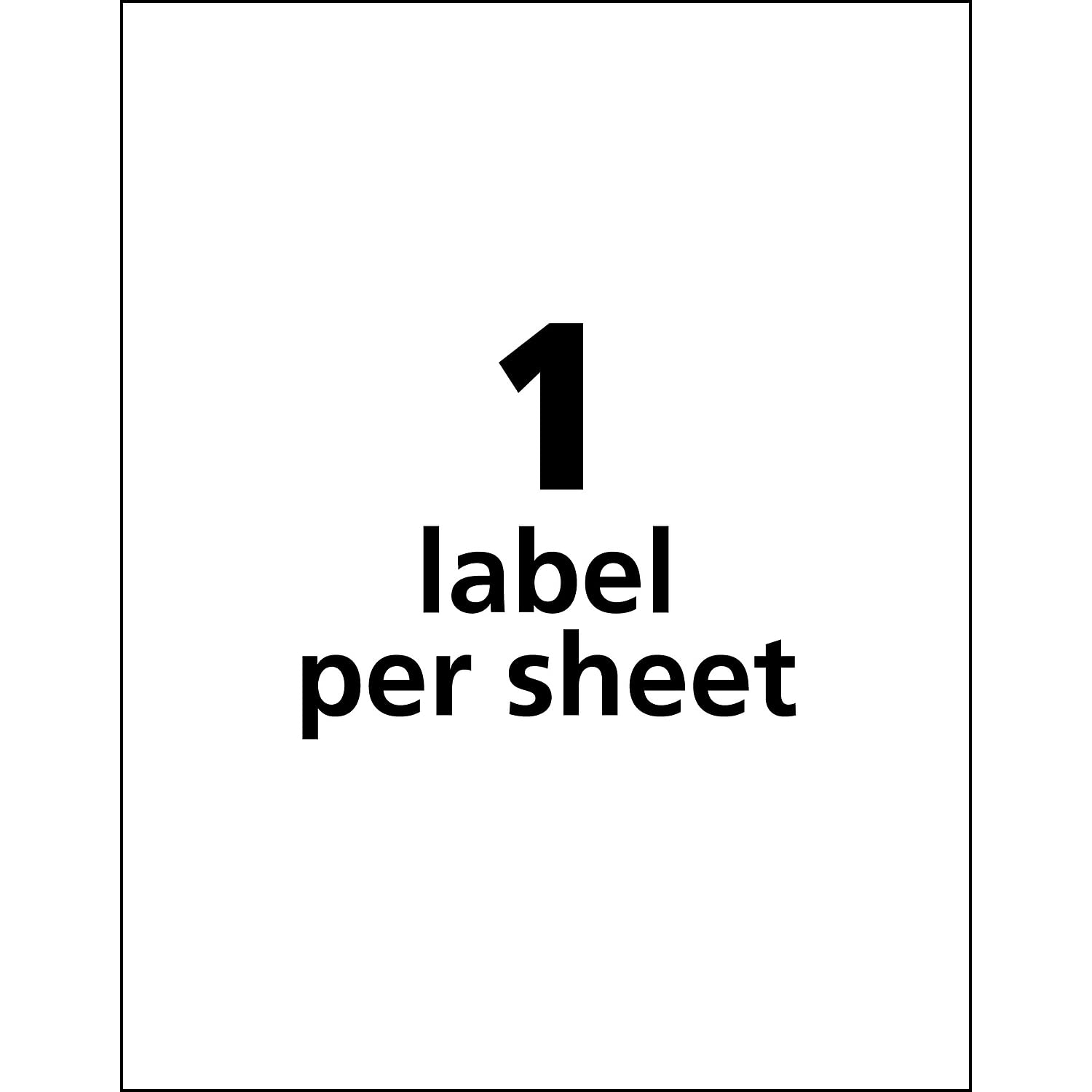 Avery 6575 Permanent Durable I.D. Labels - 8.5