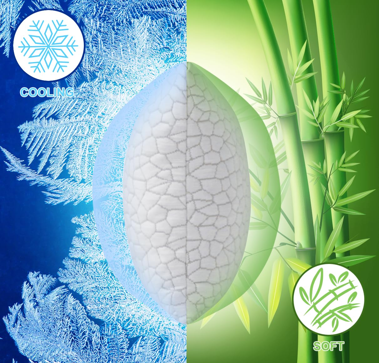Cooling Shredded Gel Memory Foam Pillow - Adjustable Contour Support Travel & Camping Pillow - Portable for Backpacking, Airplane, Car & Office Nap - Perfect for Neck Pain Relief & Better Sleep