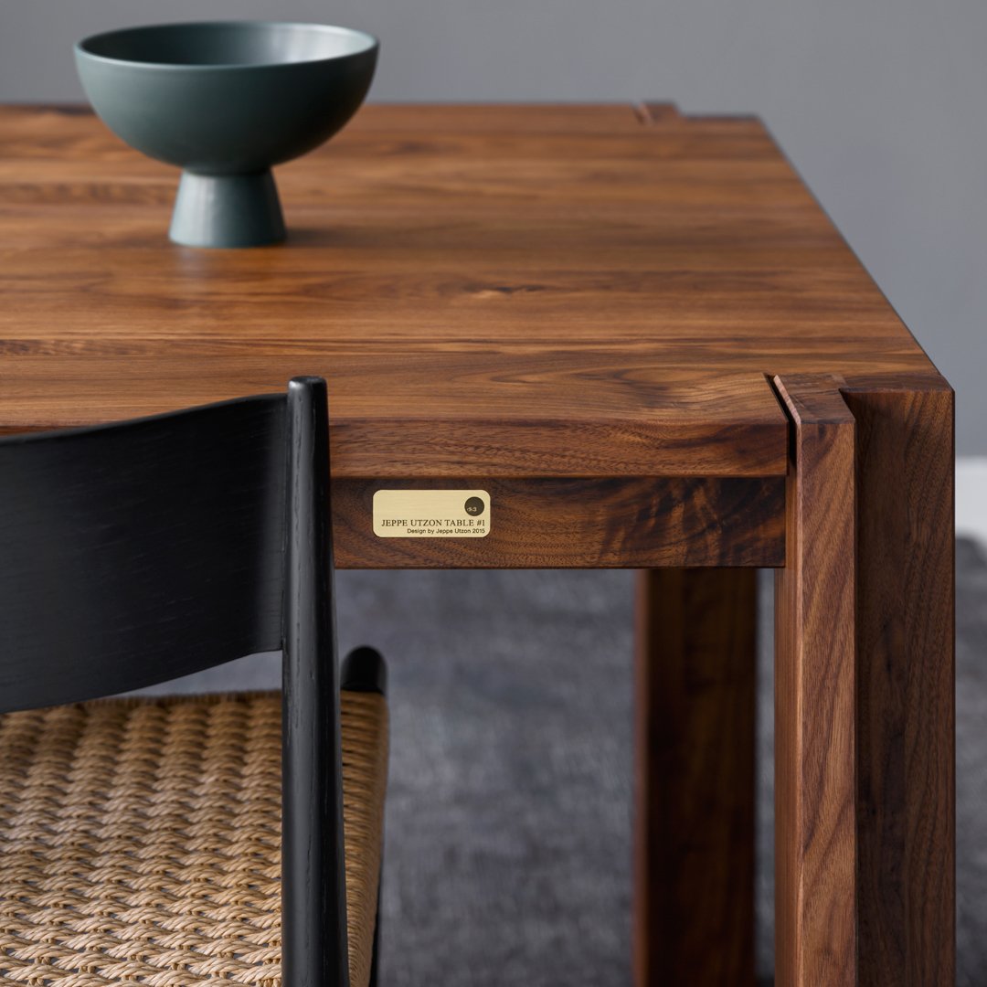 Jeppe Utzon Table #1 - Modern Scandinavian Dining Table for Home & Office - Perfect for Dining Rooms, Kitchens, and Workspaces