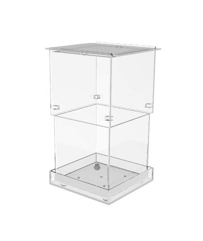 FixtureDisplays® Clear Acrylic Terrarium - 14.7