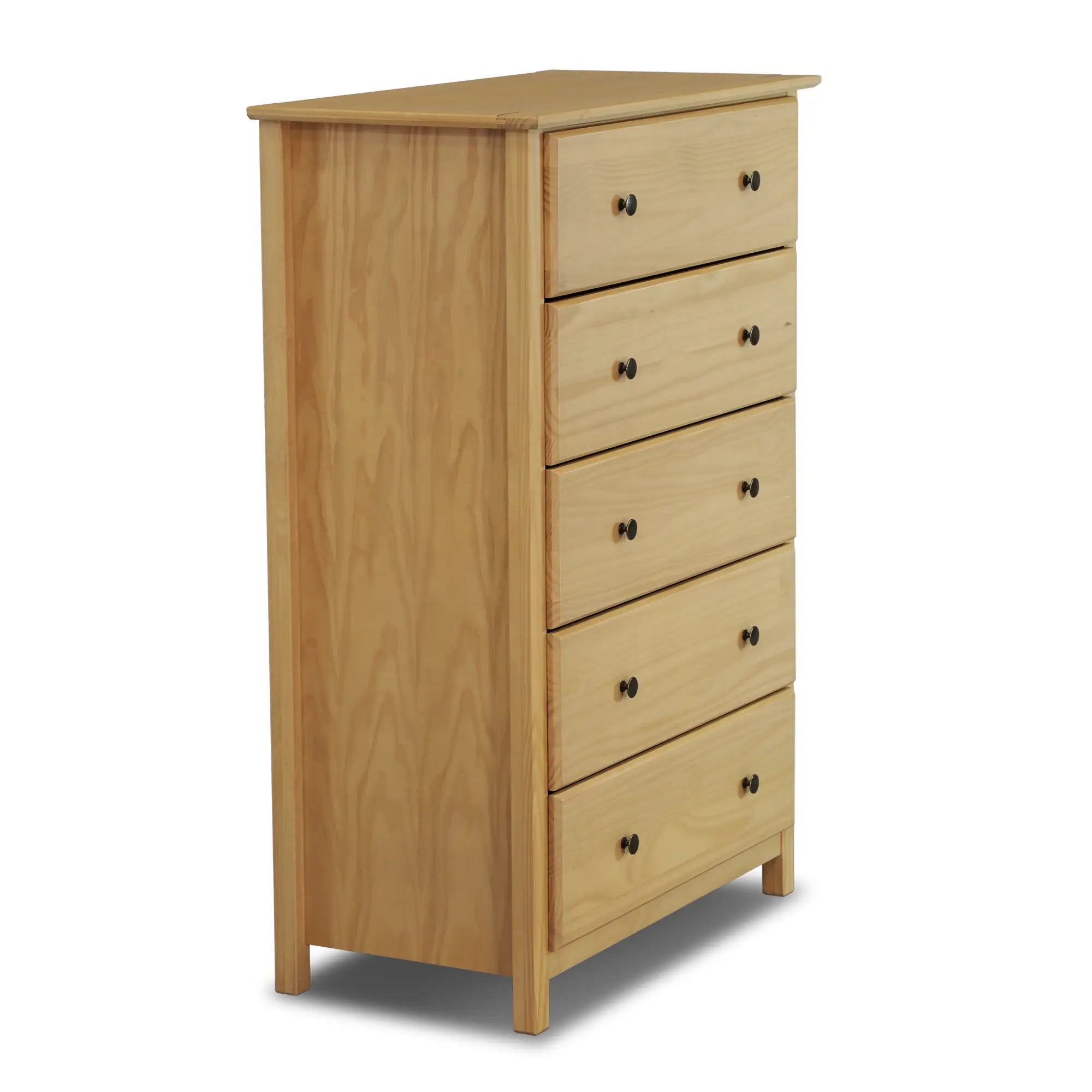 5-Drawer Wooden Shaker Dresser - Stylish and Functional Storage for Bedroom, Living Room, or Office Organization