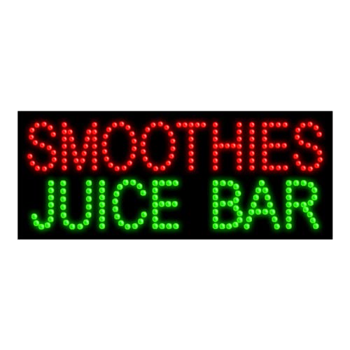Vintage LED Dots Sign for Smoothie Juice Bar - Retro Neon Cafe Decor, Business Signage #20627 | Perfect for Shops, Restaurants & Home Bars