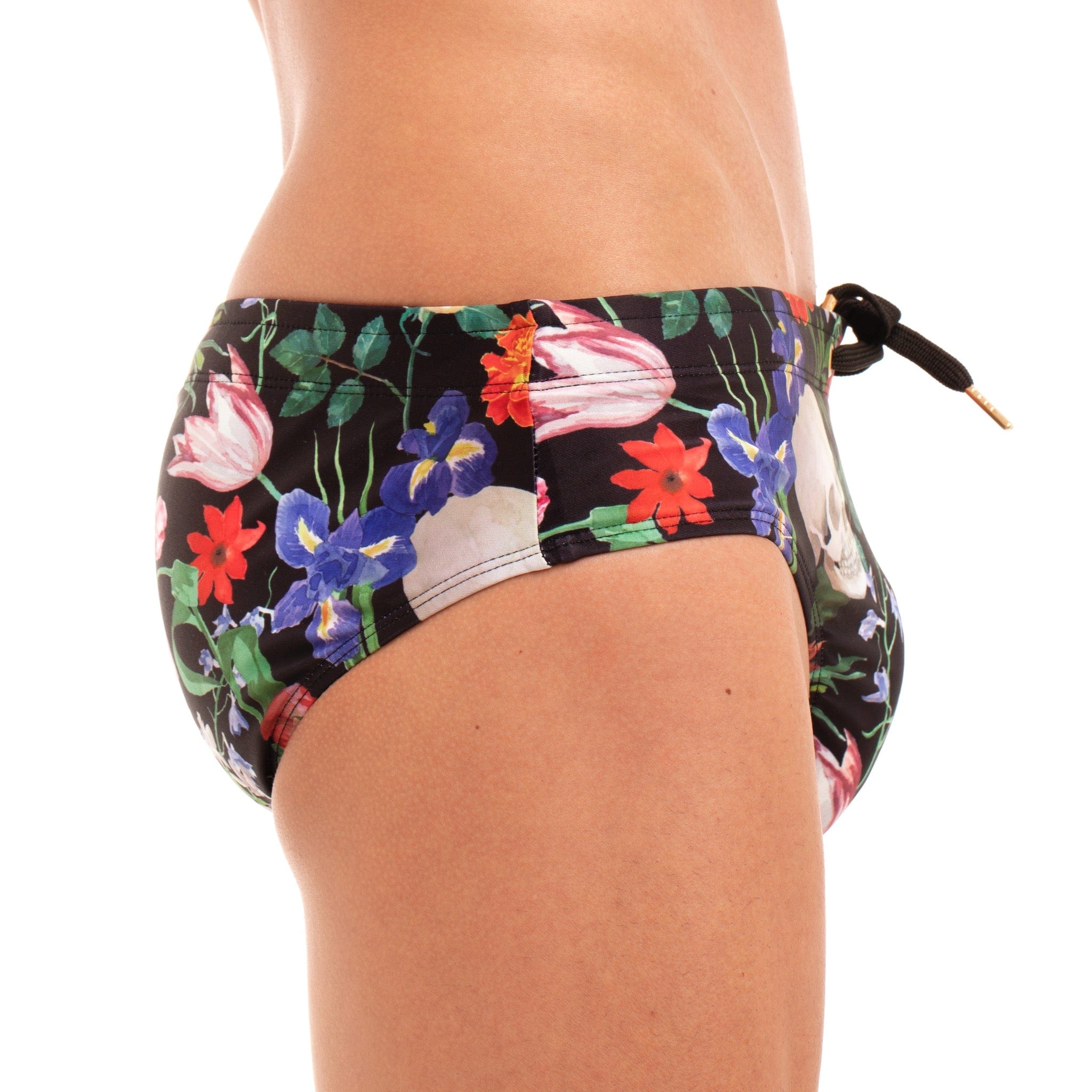 Dutch Floral Swim Brief - Men's Stylish Swimwear for Beach & Pool - Comfortable & Quick-Drying Swim Trunks for Summer Vacation & Water Sports