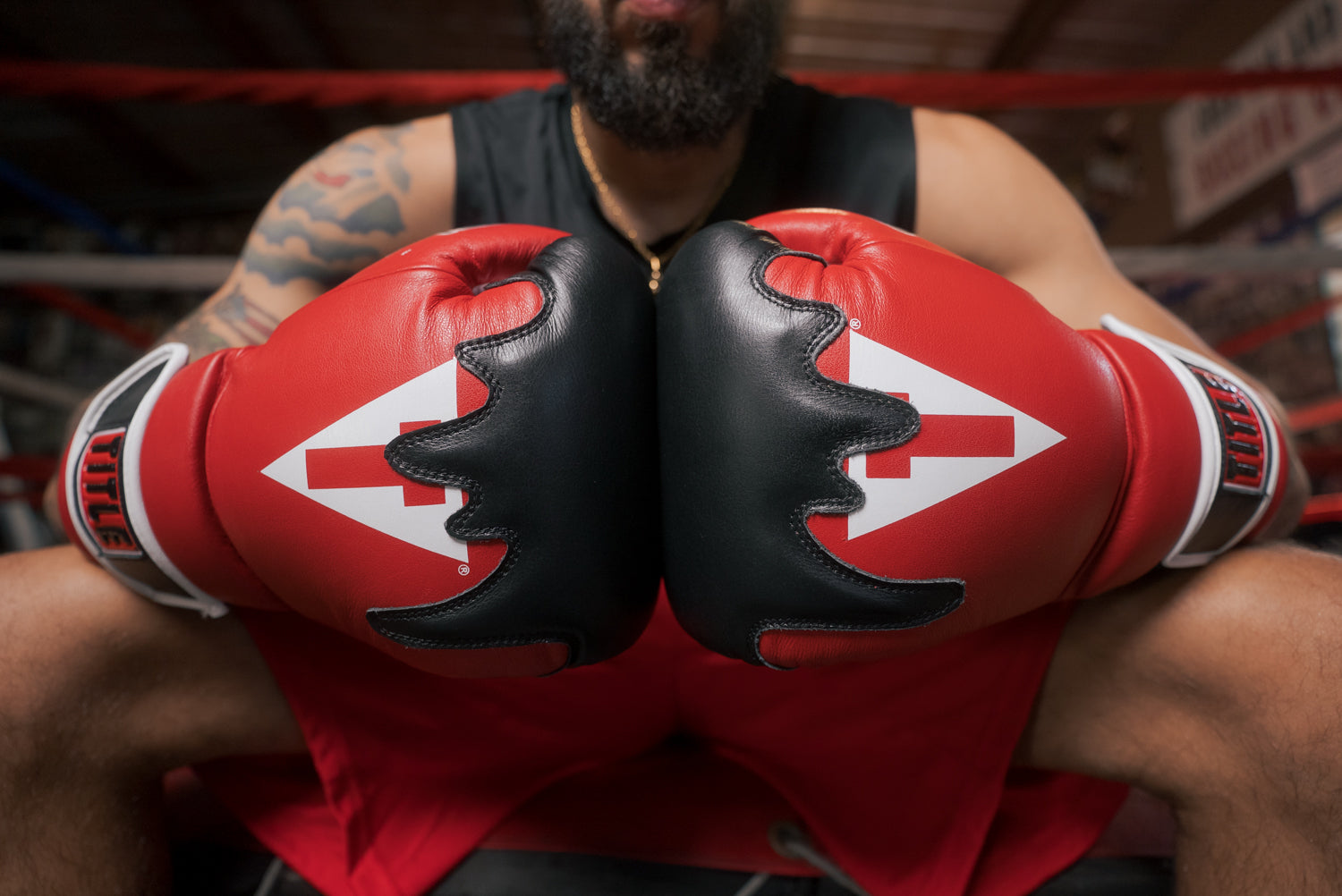 TITLE Boxing Gel Lava Leather Series Training Gloves - Premium Boxing Equipment for MMA, Kickboxing & Fitness Training