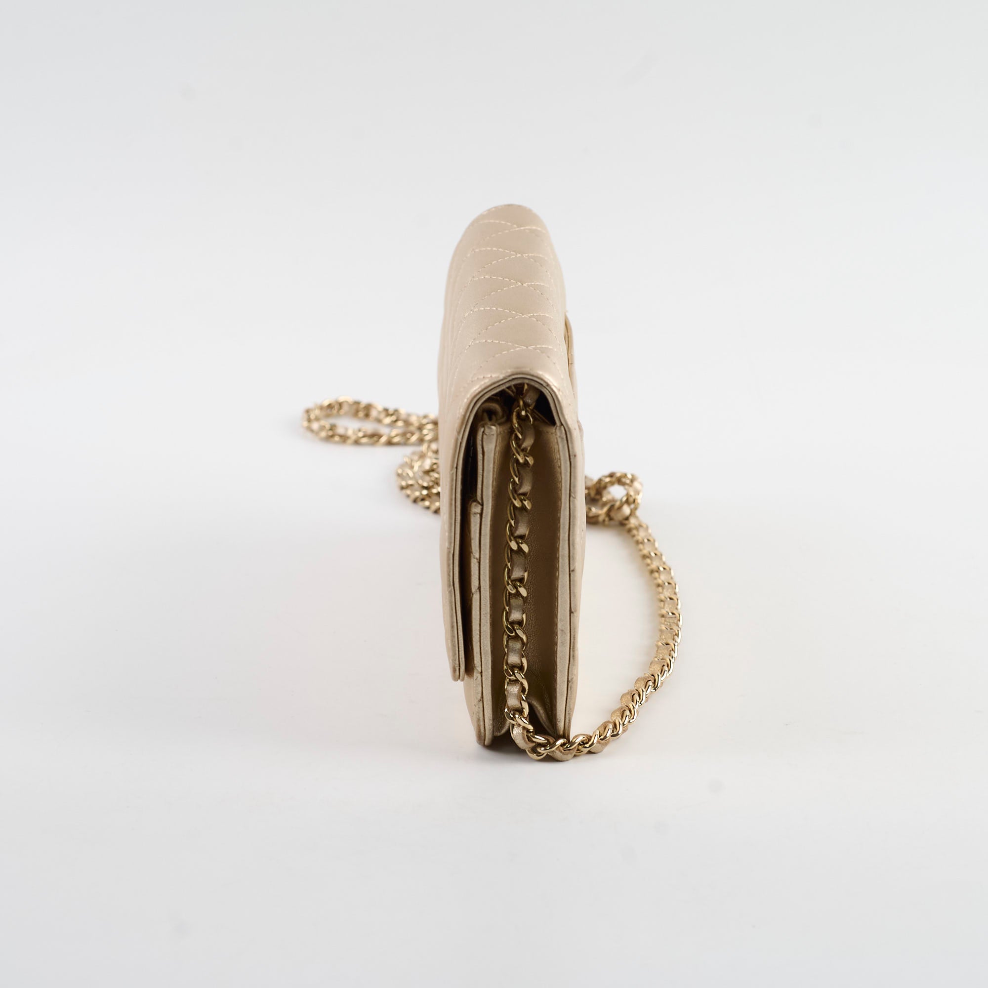 Chanel Metallic Wallet On Chain Gold - Luxury Crossbody Bag for Women, Perfect for Parties, Date Nights & Special Occasions