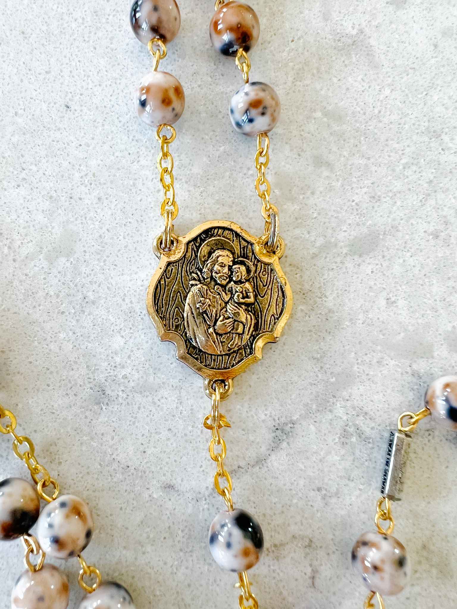 Saint Joseph Rosary - Catholic Prayer Beads for Devotion, Protection & Faith - Perfect for Daily Prayer, Meditation & Religious Gifts