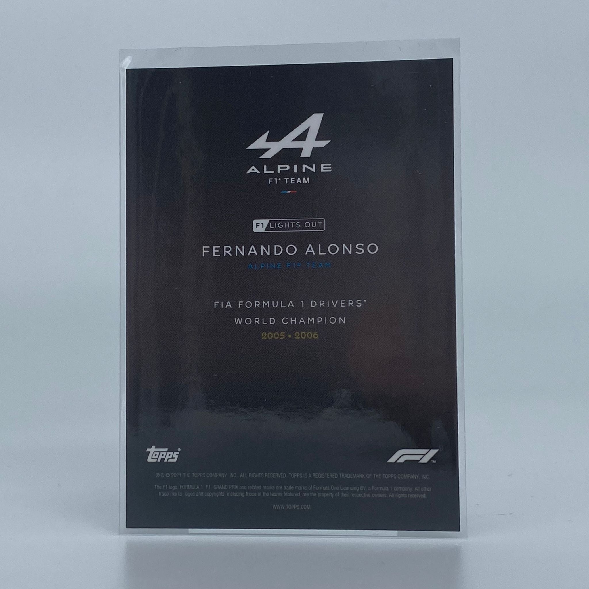 Fernando Alonso 75th Anniversary World Champion F1 Racing Driver Collectible - Perfect for F1 Fans, Memorabilia Collectors & Motorsport Enthusiasts