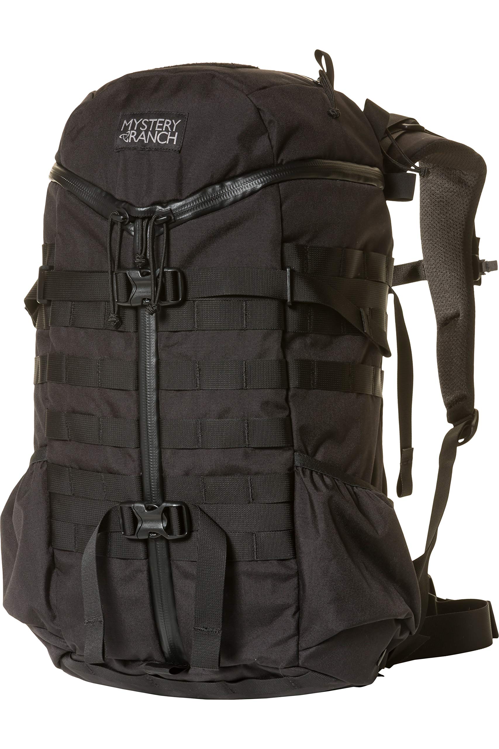 Mystery Ranch 2-Day Tactical Backpack - Molle Hiking Daypack for Outdoor Adventures, Camping & Travel, Black, Small/Medium Size (SM/MD) - Perfect for Hiking, Military Use & Daily Commute