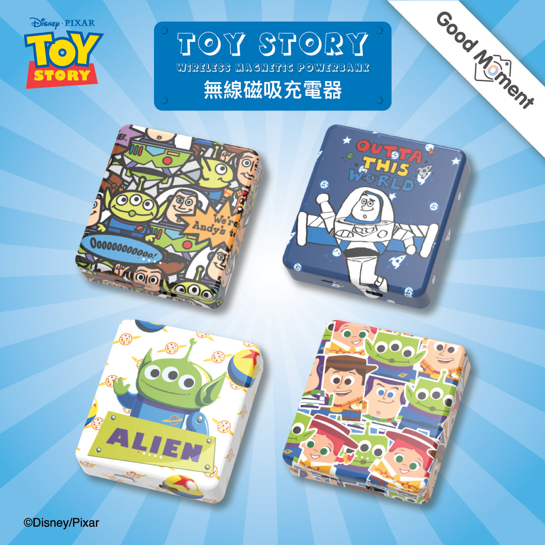 Toy Story Limited Edition Magnetic Wireless Power Bank - Portable Charger for iPhone, Android, Samsung - Perfect for Travel, Office & Outdoor Adventures