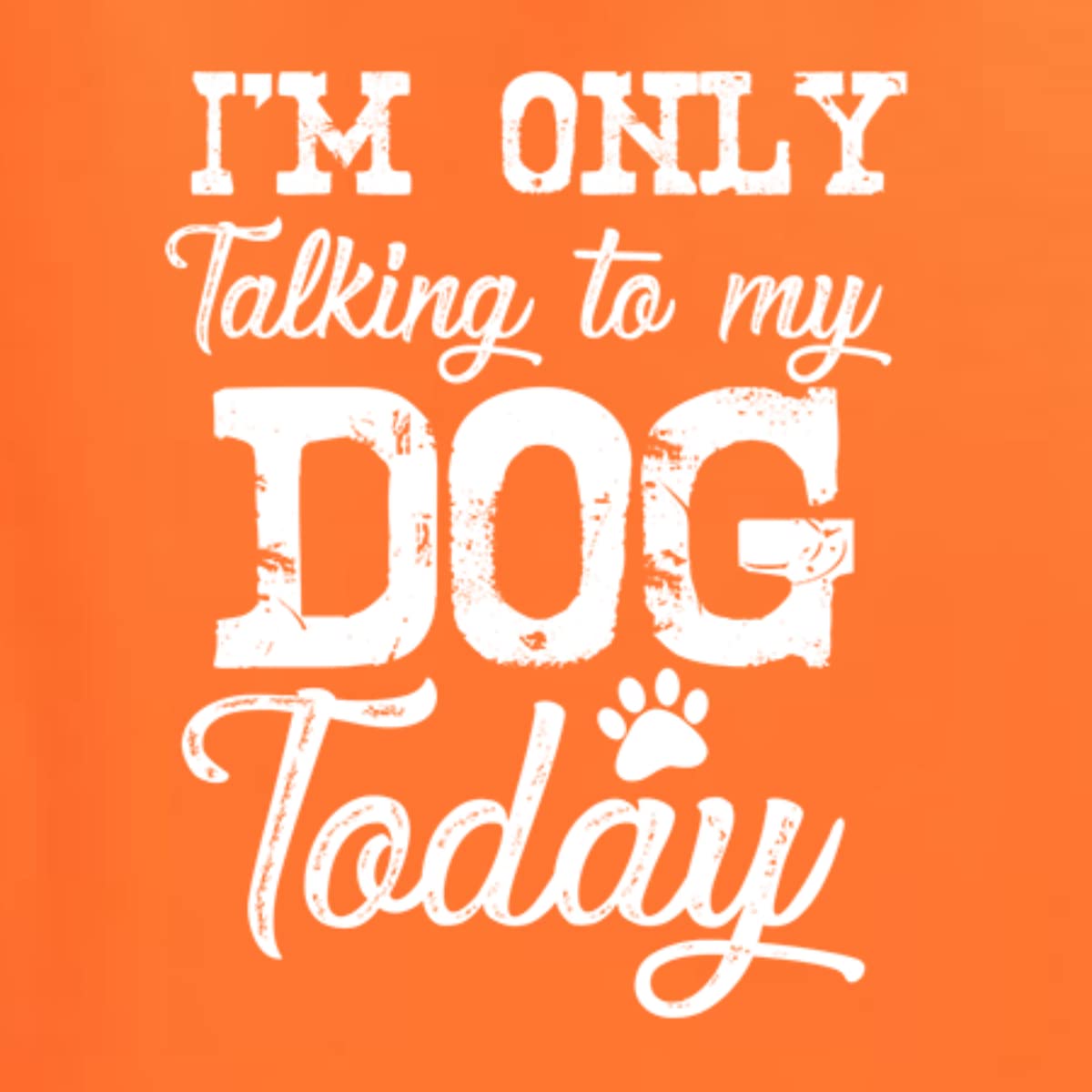 Wild Bobby 'I'm Only Talking to My Dog Today' Funny Dog Lover Unisex Graphic Hoodie Sweatshirt for Men & Women - Perfect for Dog Owners, Pet Lovers, Casual Wear & Gifts
