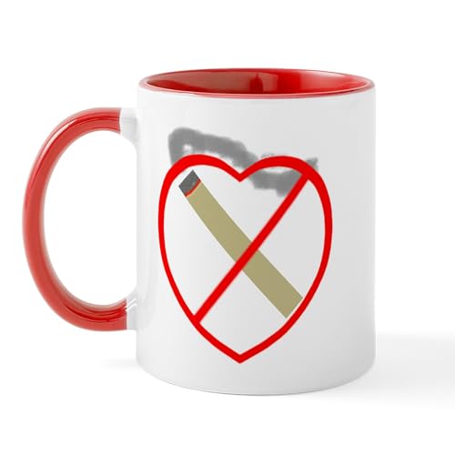 White/Red Inside - Stop Smoking Mug