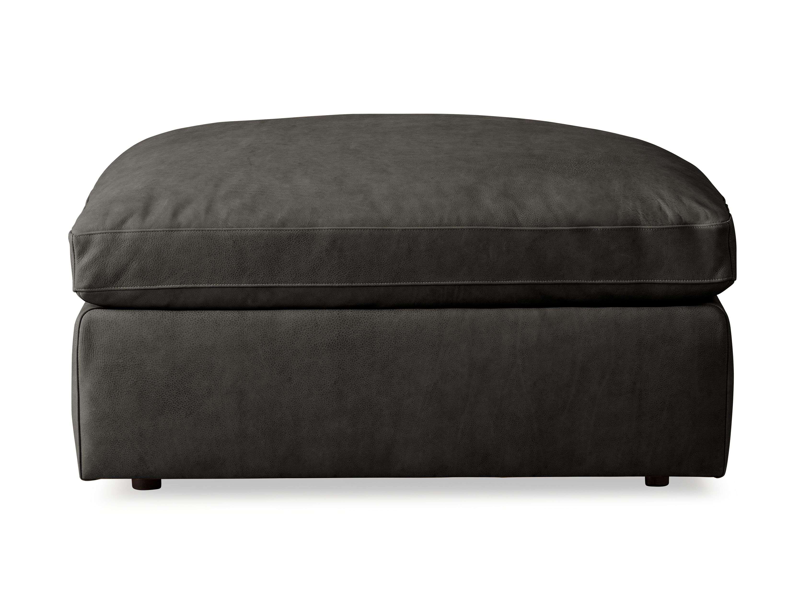 Premium Beale Leather Ottoman - Soft & Durable Footrest, Storage Bench for Living Room, Bedroom, or Office - Modern Home Decor & Comfortable Seating Solution