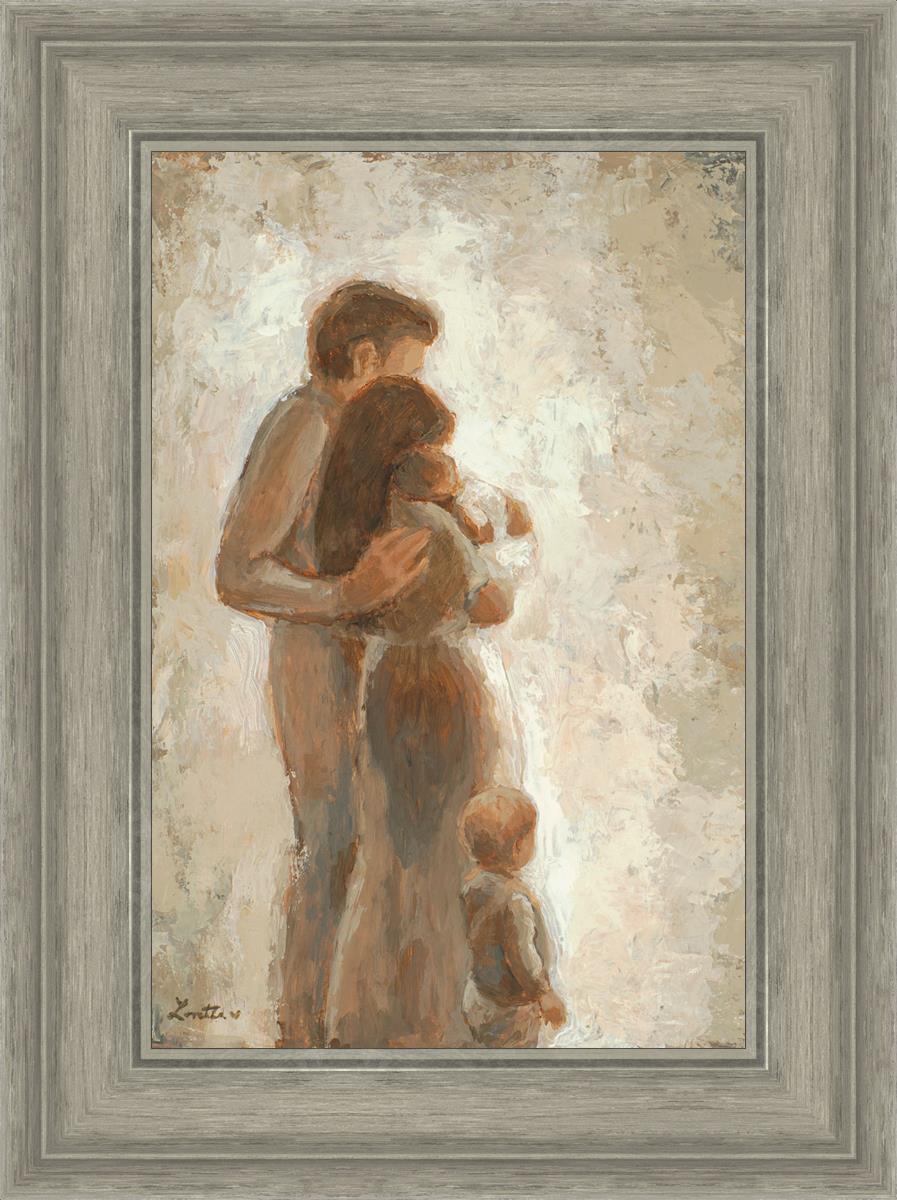 Family Looking Towards the Light - Inspirational Wall Art for Home Decor | Motivational Canvas Print for Living Room, Bedroom & Office | Perfect Gift for Family & Friends