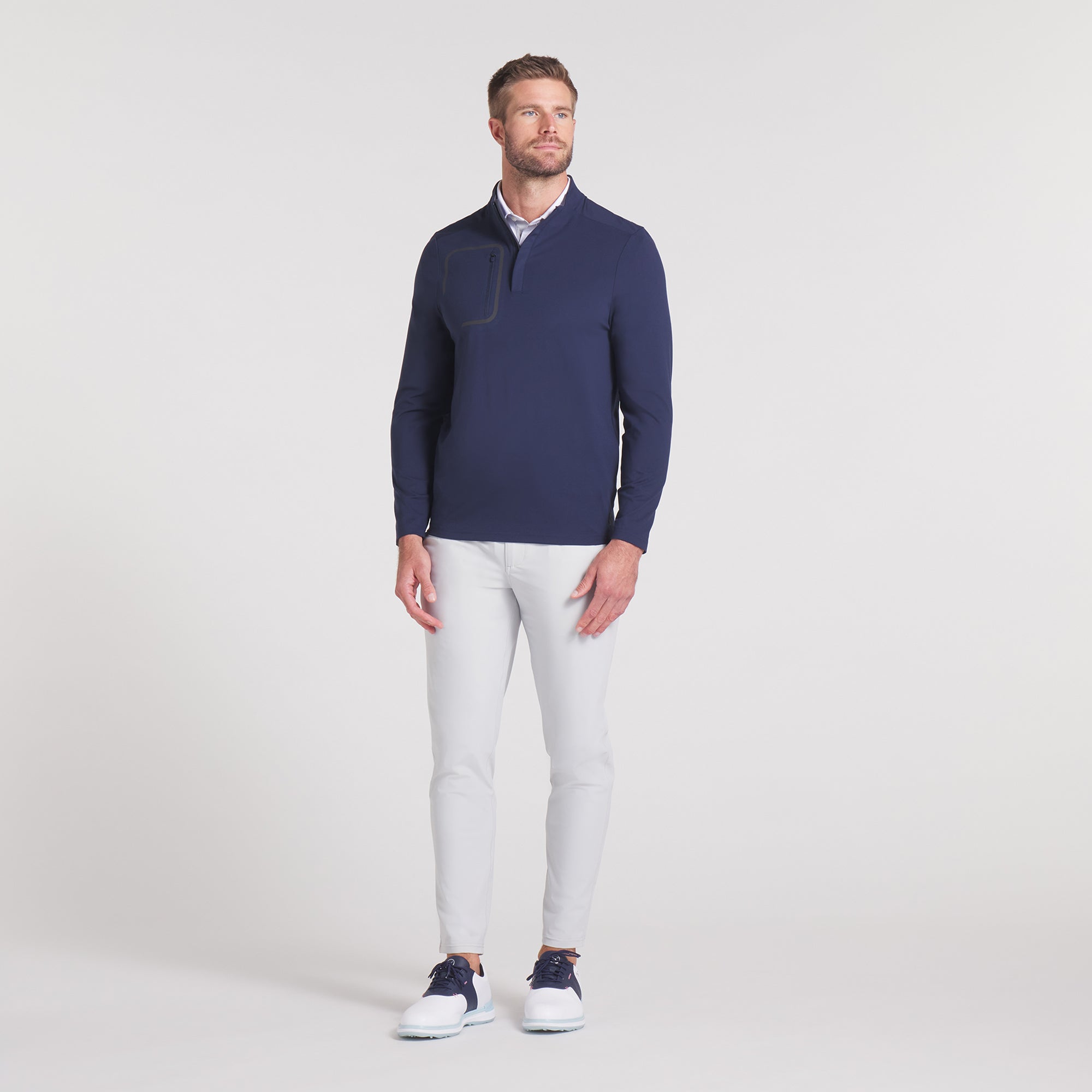 CLOUDSPUN Tech Golf 1/4 Zip Pullover - Lightweight & Breathable Performance Golf Shirt for Men - Perfect for Golfing, Training & Outdoor Activities
